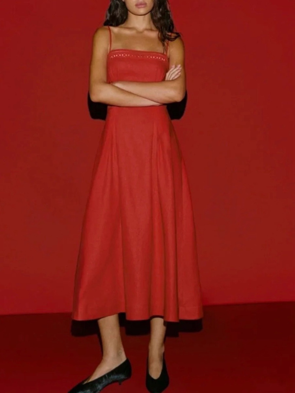 Reformation Red Midi Dress- new without tags